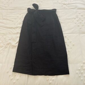 Everlane Linen Wrap Skirt